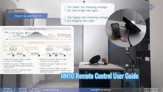 Guida per l'utente del telecomando MH10 (raccolta di luce diurna serie MC079D)