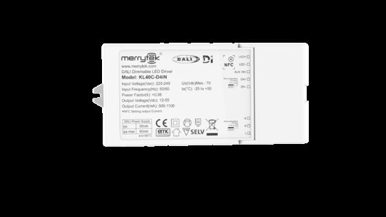 45W 500mA to 1100mA D4i dimmable led controller with 5-year warranty period